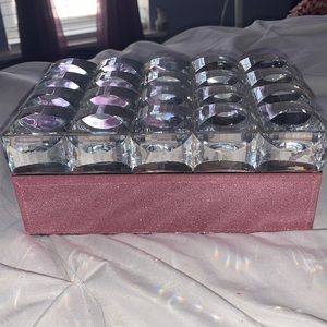 Pink Jewelry box with glitter and gems